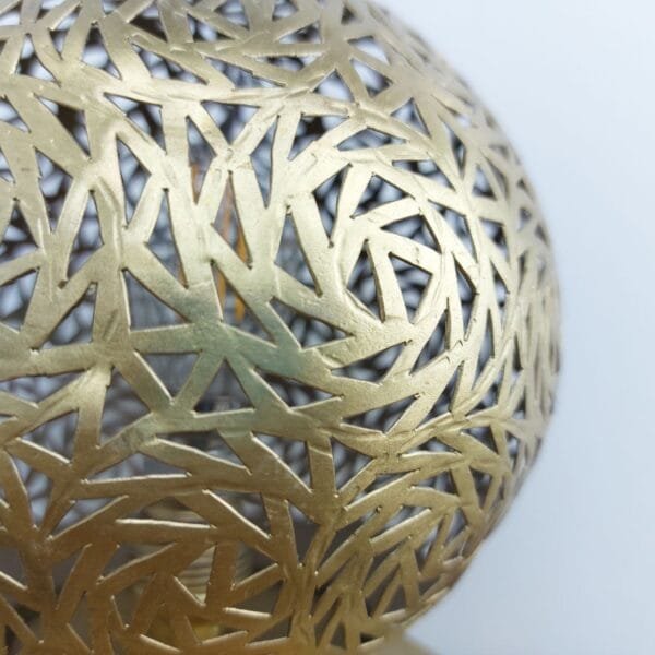 Refined Brass Table Lamp Shade — Moroccan Style Lamp - Image 3