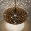 Antique Brass Hanging Lamp Shade