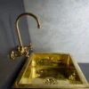 Undermount Hammered Sink with faucets
