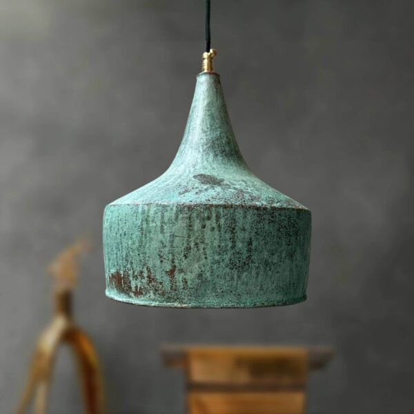 Green Patina Pendant Light