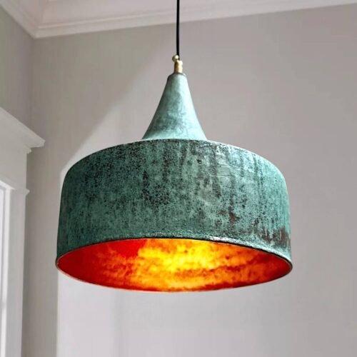 Green Patina Pendant Light