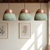 rustic copper pendant light