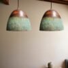 rustic copper pendant light