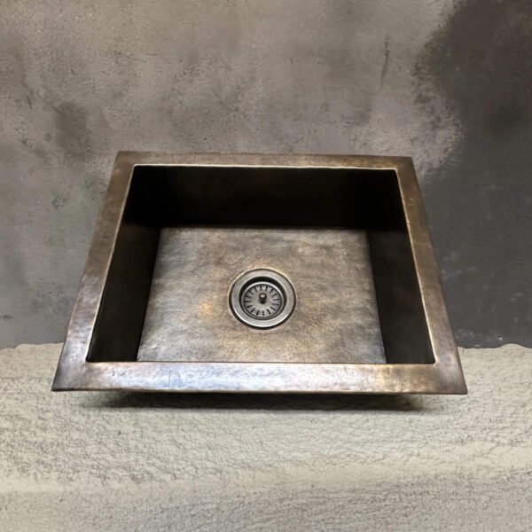 Antique Brass Undermount Sink — Rustic Brass Kitchen Sink