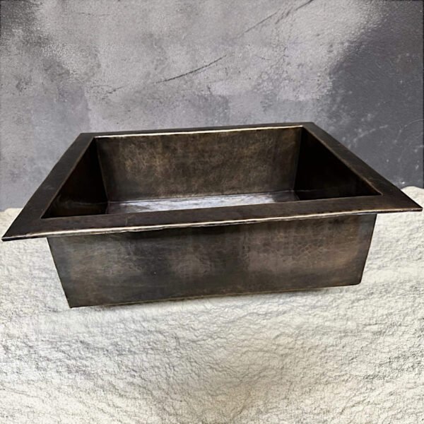 Antique Brass Undermount Sink — Rustic Brass Kitchen Sink - Image 3