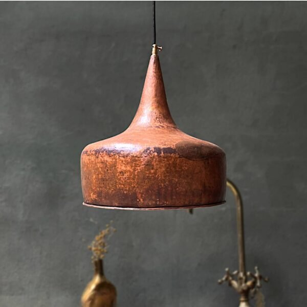 Aged Copper Lighting Pendant Kitchen Island — Onion Shape - Image 4