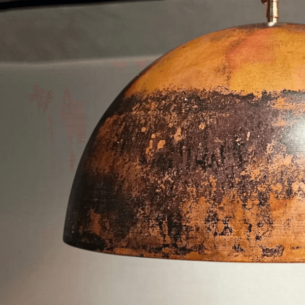 Rustic Light Fixture For Kitchen Islands — Earthy Copper Pendant Light - Image 2