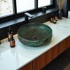 Rustic Copper Bathroom Sink Bowl