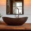 rustic vessel basin